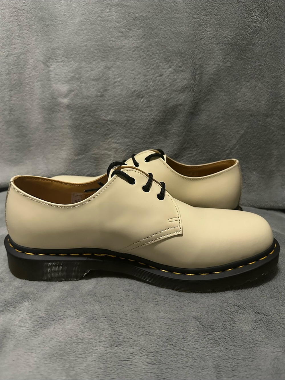 NWOB Dr. Martens Cream 1461 Smooth Leather Oxford Shoes Men’s 10 Women’s 11 - Picture 8 of 12